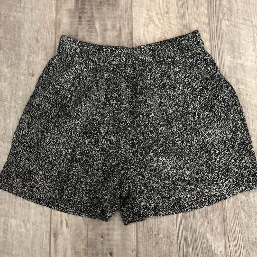 Polka dot high waisted shorts